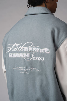"Faith & Scars" Varsity Jacket