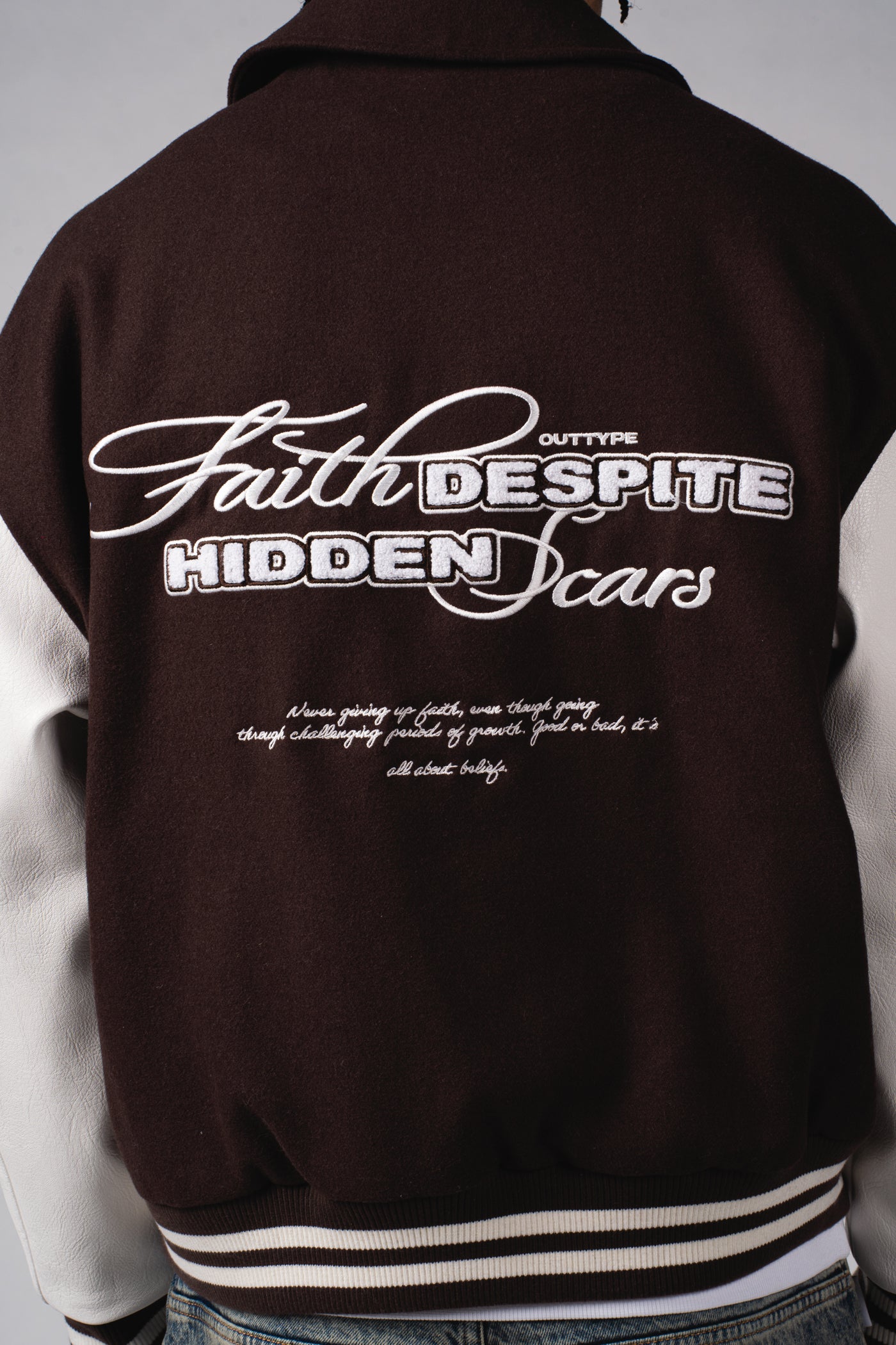 "Faith & Scars" Varsity Jacket