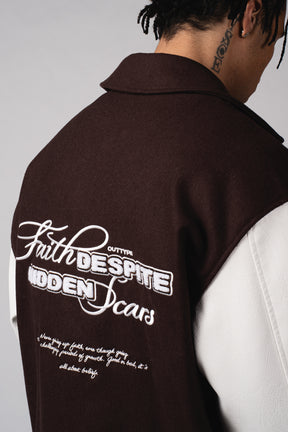 "Faith & Scars" Varsity Jacket