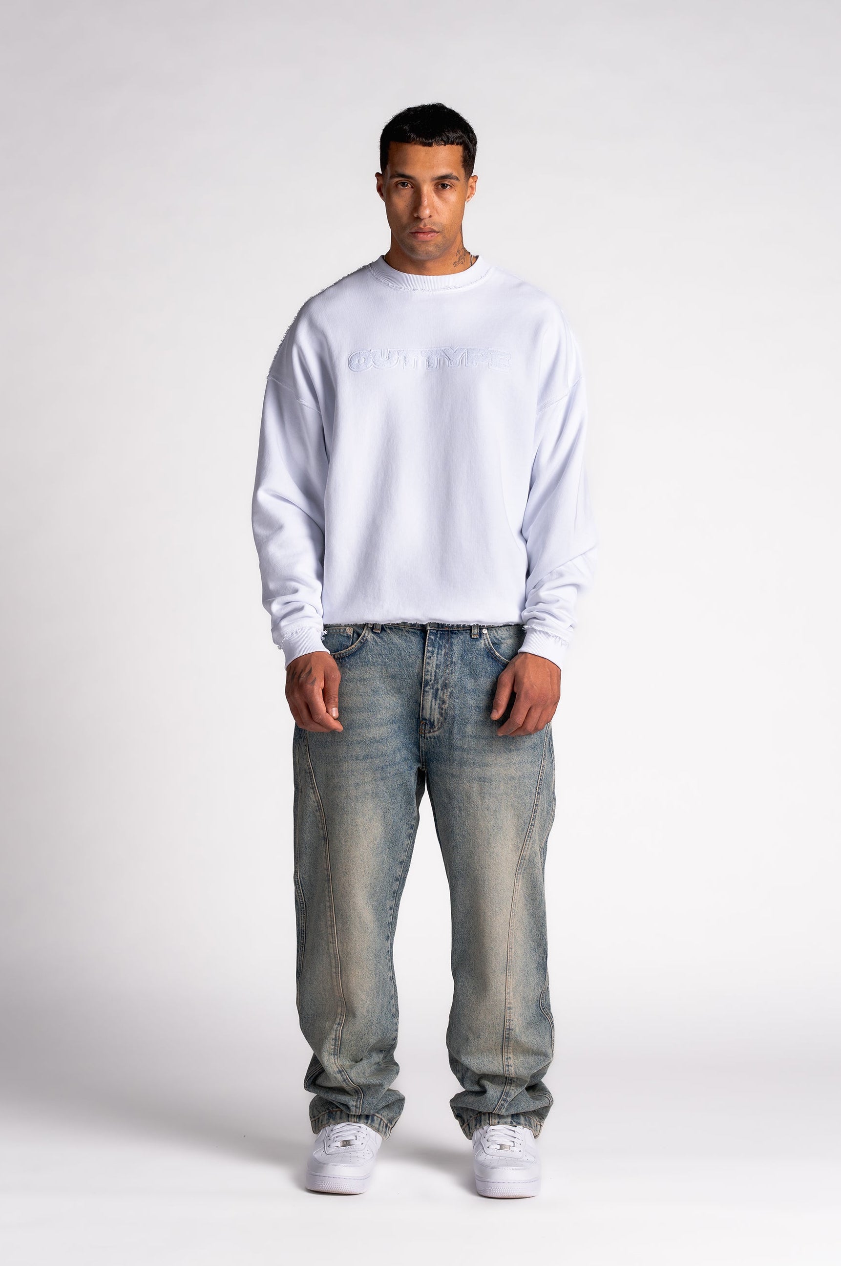 Washed Pleat Denim
