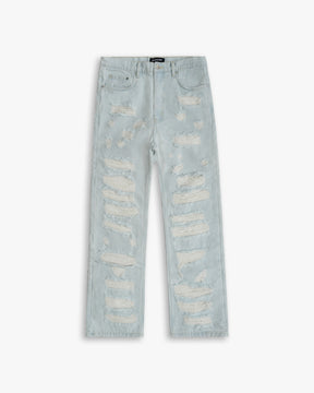 FULL DISTRESSED DENIM