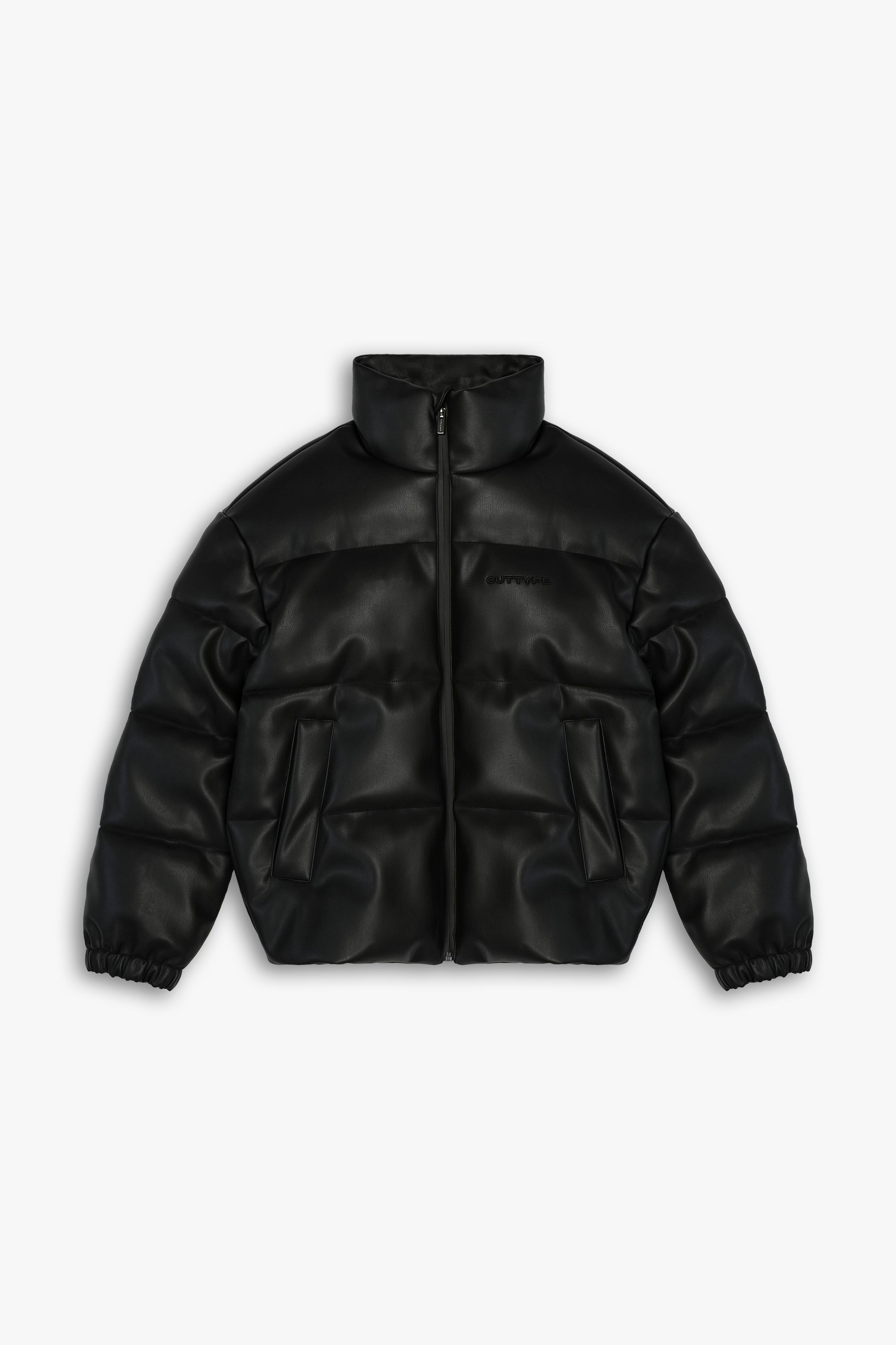 Puffer Leather Jacket