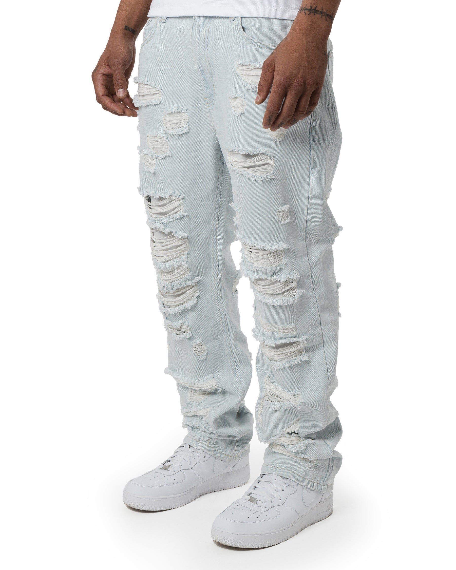FULL DISTRESSED JEANS